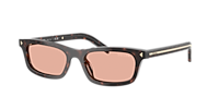 PRADA PR D05S Black - Women Luxury Sunglasses, Grey Lens