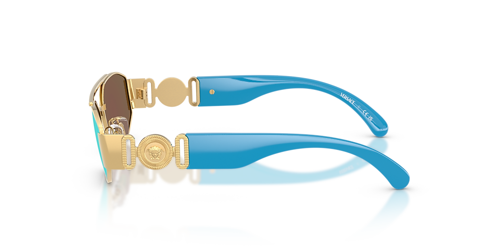 Versace VK2003 XL (50 - 13) with Blue lenses and Gold frame