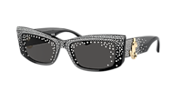 JIMMY CHOO JC5020B Black - Women Sunglasses, Dark Grey Lens