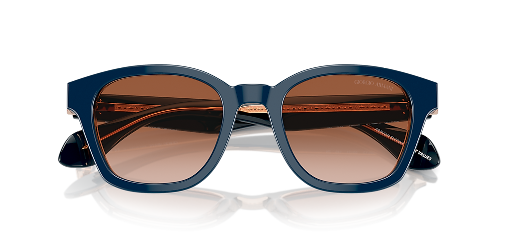 Giorgio Armani AR8207 M (50 - 21) with Brown lenses and Blue frame