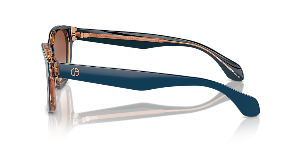 Giorgio Armani AR8207 M (50 - 21) with Brown lenses and Blue frame