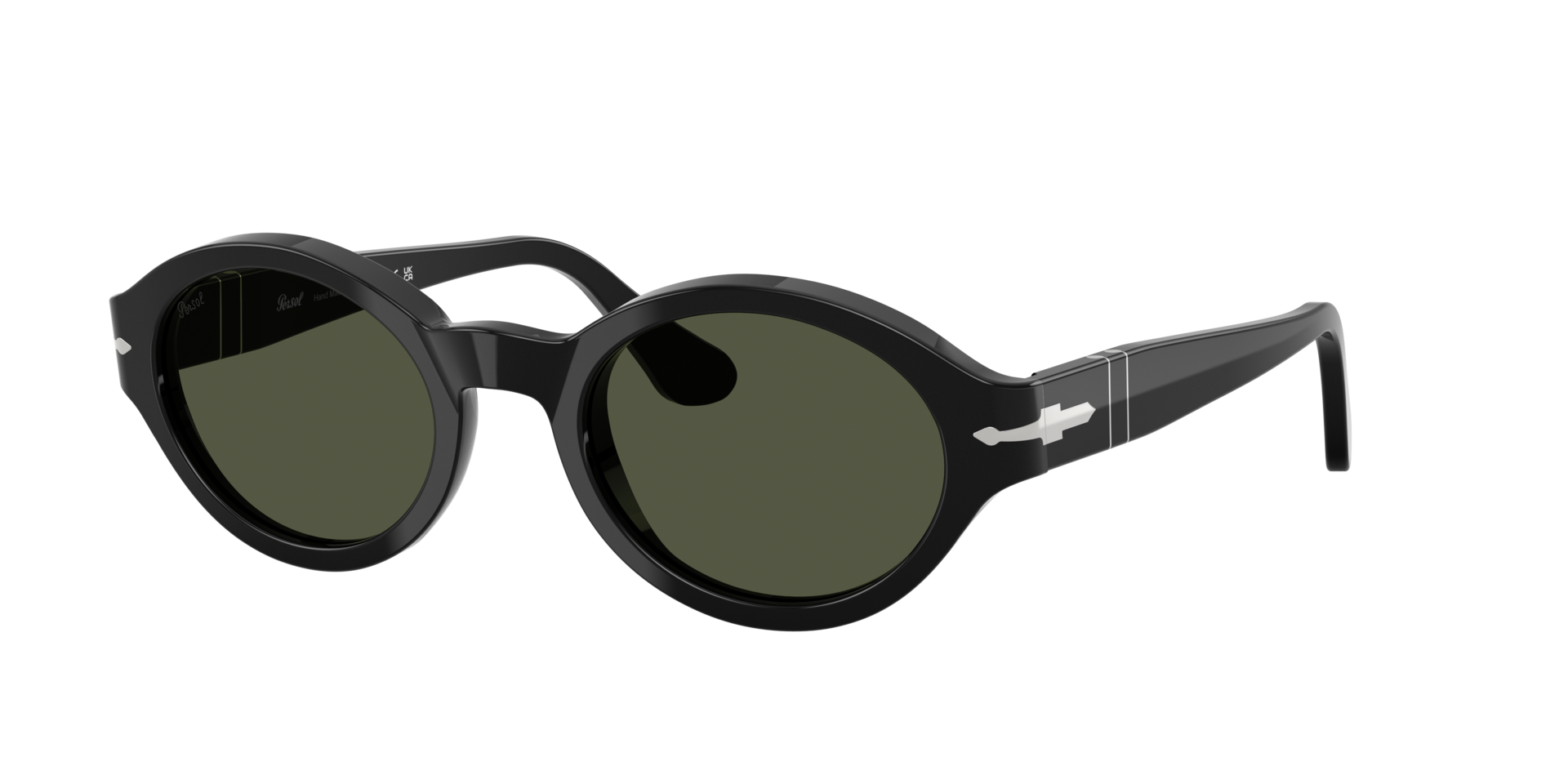 Persol Woman Sunglass PO3378S Loris - Frame color: Black, Lens color: Green