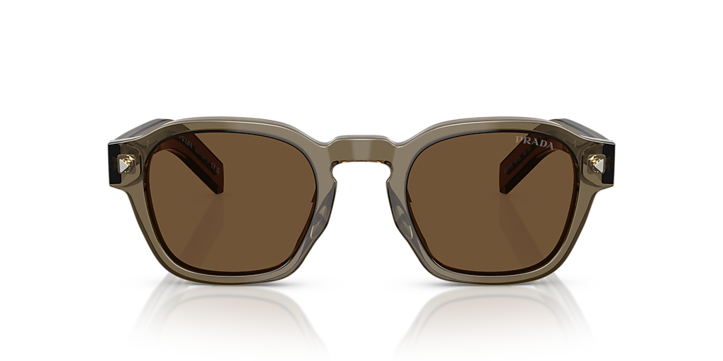 Prada PR A16S M (49 - 24) with Brown lenses and Beige frame