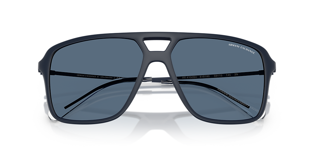 Armani Exchange AX4150SU XL (59 - 15) with Blue lenses and Blue