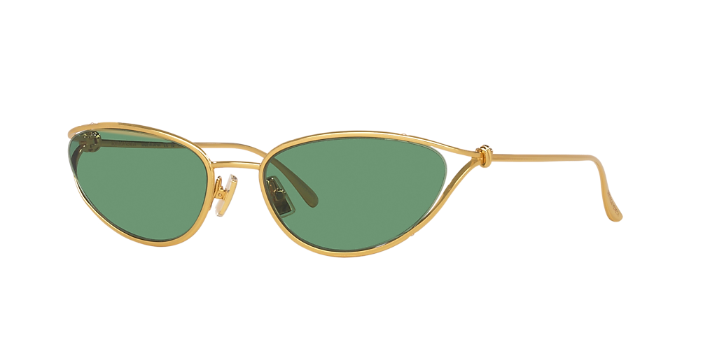 Bottega Veneta BV1330S L (57 - 19) with Green lenses and