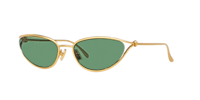 BOTTEGA VENETA BV1330S Gold - Sonnenbrille für Frau, Gläserfarbe: Grün