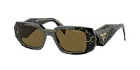 PRADA PR 17WSF Black - Women Luxury Sunglasses, Dark Grey Lens