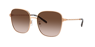 Tory Burch TY6108 L (57 - 17) with Brown lenses and Pink frame