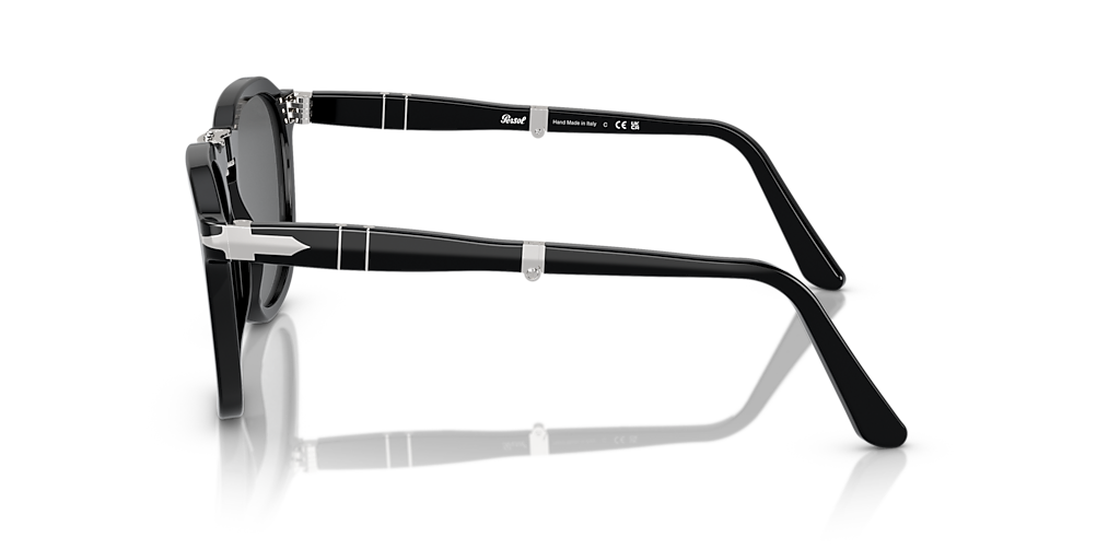 PERSOL PO3345S Black - Unisex Luxury Sunglasses, Dark Grey Lens