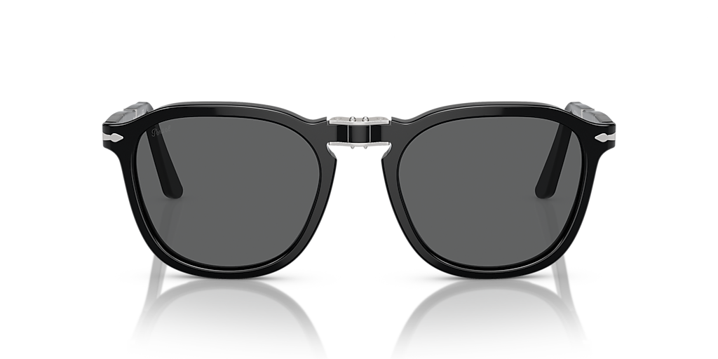 PERSOL PO3345S Black - Unisex Luxury Sunglasses, Dark Grey Lens