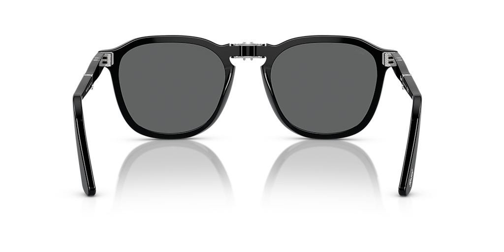 PERSOL PO3345S Black - Unisex Luxury Sunglasses, Dark Grey Lens
