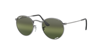 Ray-Ban RB3447 Round Metal Chromance L (53 - 21) with Silver