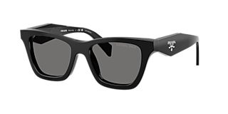Prada PR A14S L (60 - 18) with Grey lenses and Black frame  display picture 2
