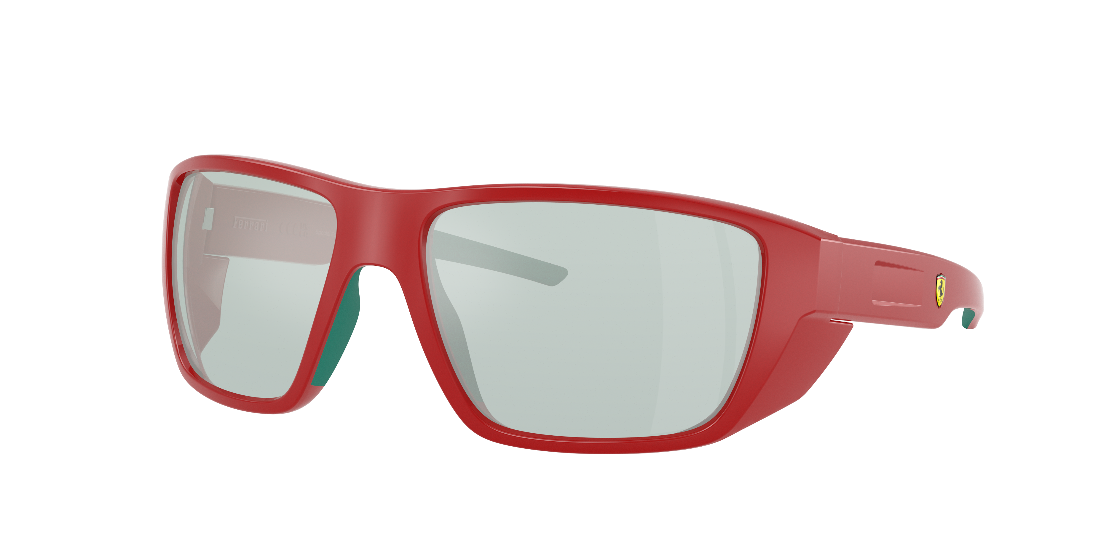 Scuderia Ferrari Man Sunglass FZ6012U -  Frame color: Red, Lens color: Mirror Blue