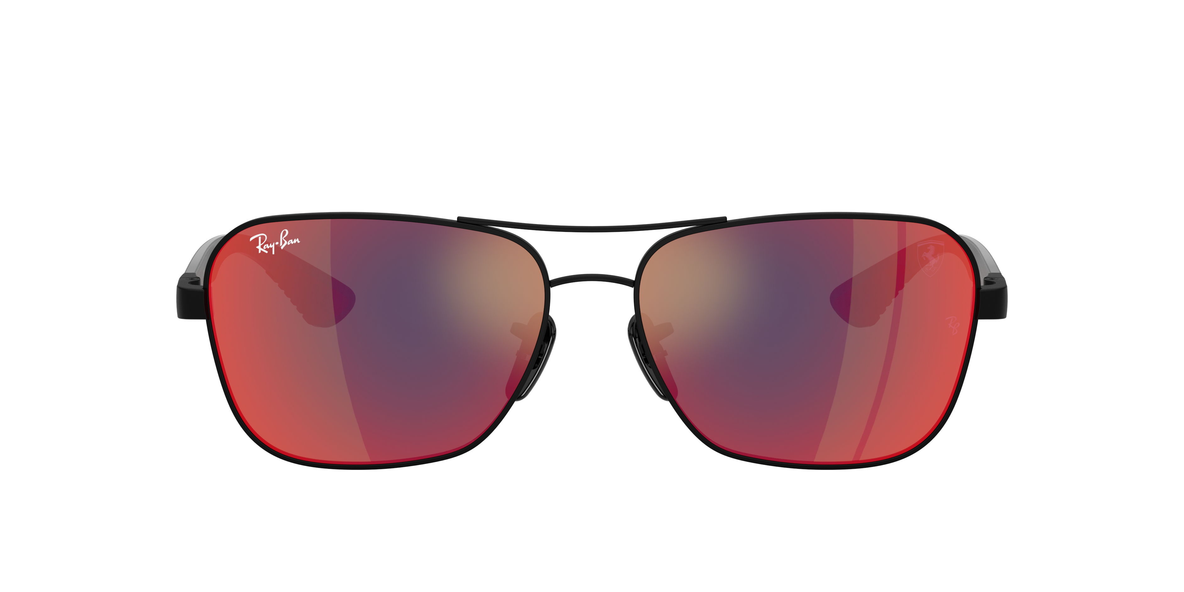 Ray Ban Ray In Dunkelgrau,blau-rot Verspiegelt