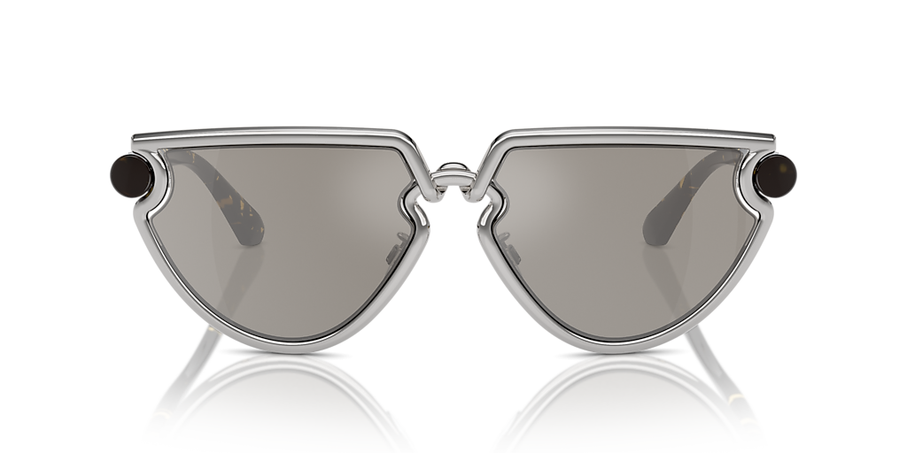 BURBERRY BE3152 Silver - Women Luxury Sunglasses, Light Grey Mirror Silver Lens