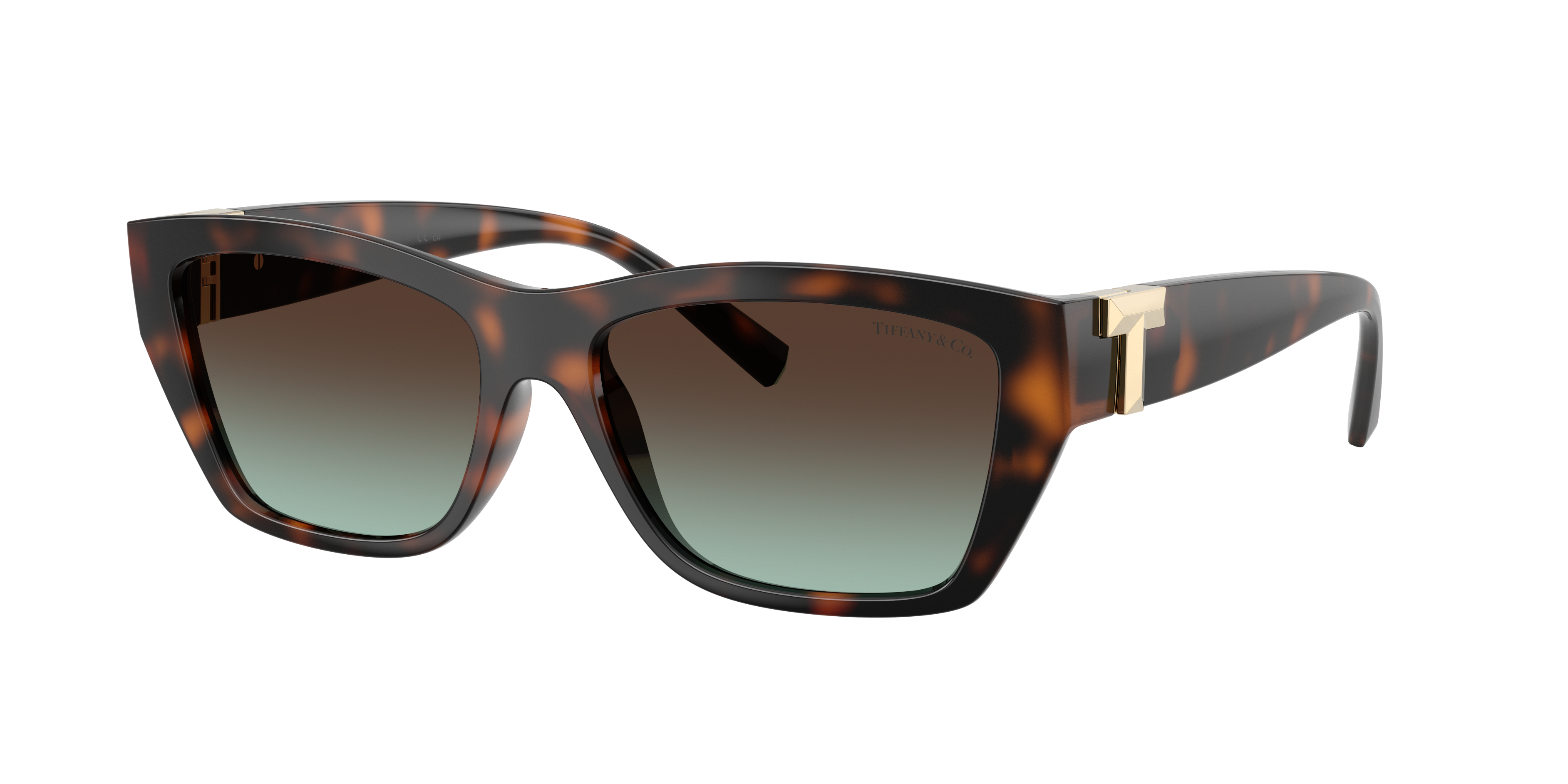 Tiffany & Co. Unisex Sunglass TF4255U -  Frame color: Havana, Lens color: Azure Gradient Brown