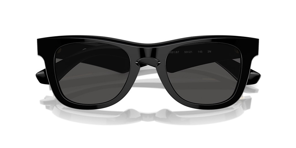 BURBERRY BE4426 Black - Men Luxury Sunglasses, Dark Grey Lens