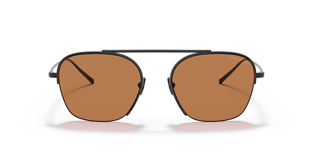 GIORGIO ARMANI AR6124 Matte Black - Men Sunglasses, Brown Lens