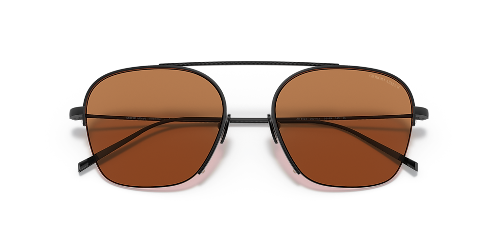 GIORGIO ARMANI AR6124 Matte Black - Men Sunglasses, Brown Lens