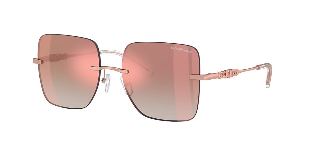 Michael Kors MK1150 Quèbec 55 Pink Gradient Mirror & Pink Gradient ...