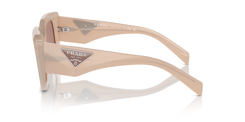 Prada PR 14ZS M (50 - 18) with Brown lenses and Beige frame  display picture 1