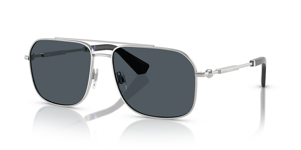 Burberry BE3159 XXL (59 - 16) with Grey lenses and Silver frame