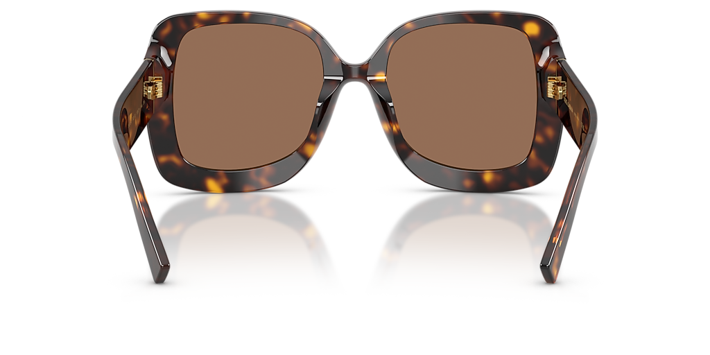 DOLCE&GABBANA DG4513 Havana - Women Luxury Sunglasses, Dark Brown Lens