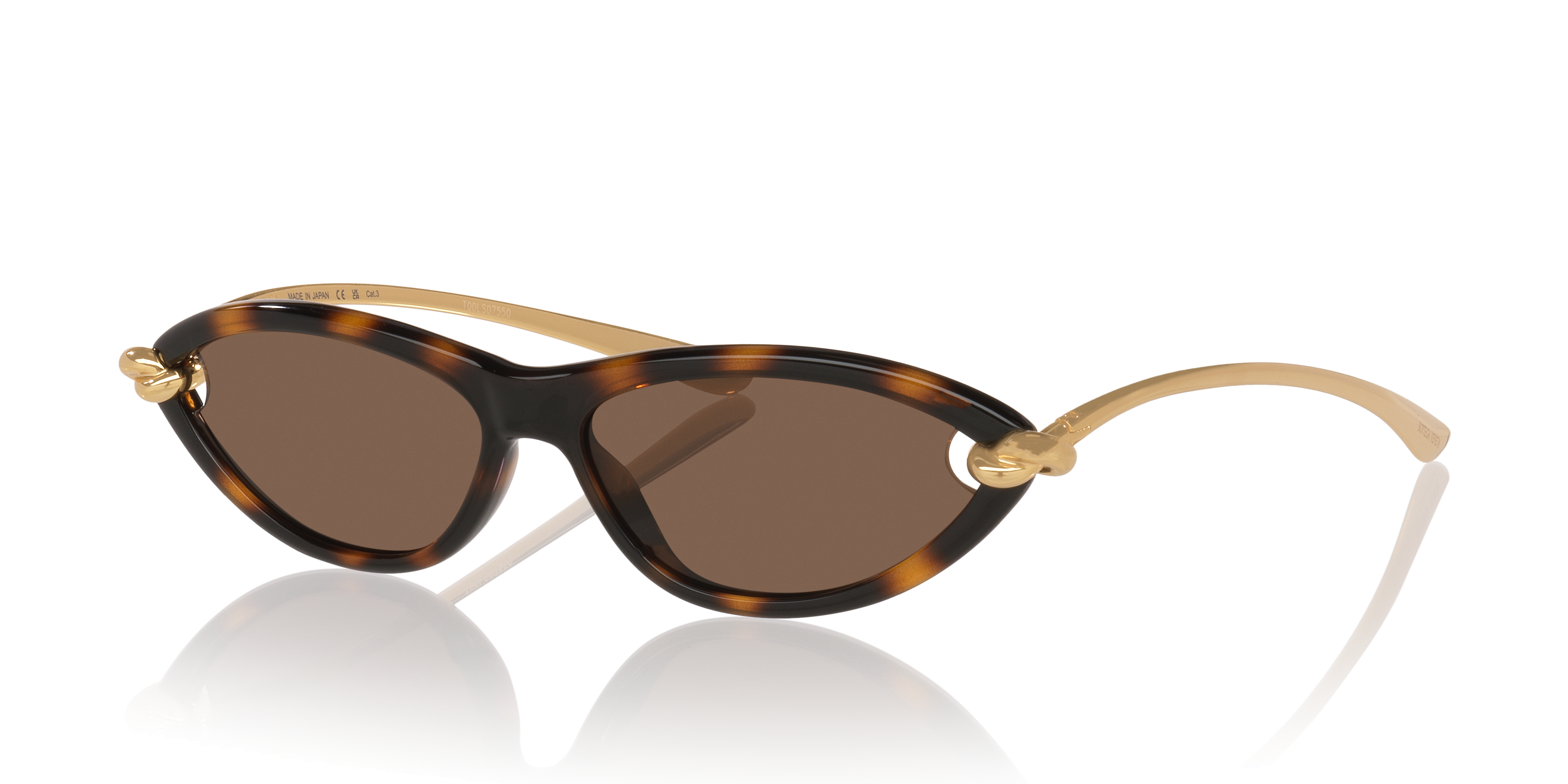 Bottega Veneta BV1390S M (56 - 14) with Brown lenses and