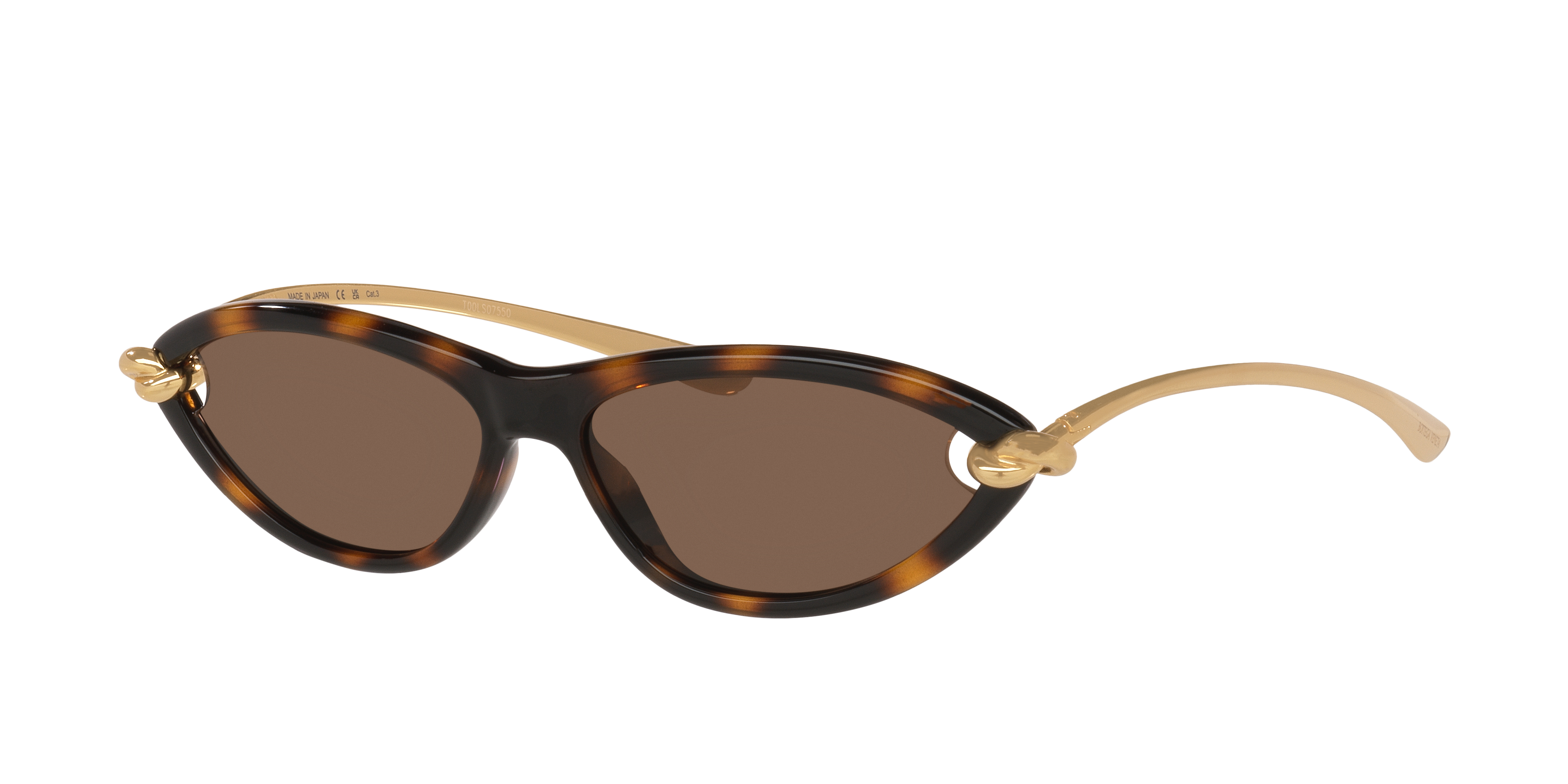 Bottega Veneta Woman Sunglass BV1390S -  Frame color: Tortoise, Lens color: Brown