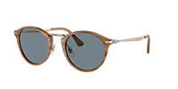 Persol PO3166S Calligrapher Tortoise Blue Persol PO3166S CALLIGRAPHER 960/56 Oval Striped Brown  main image 4