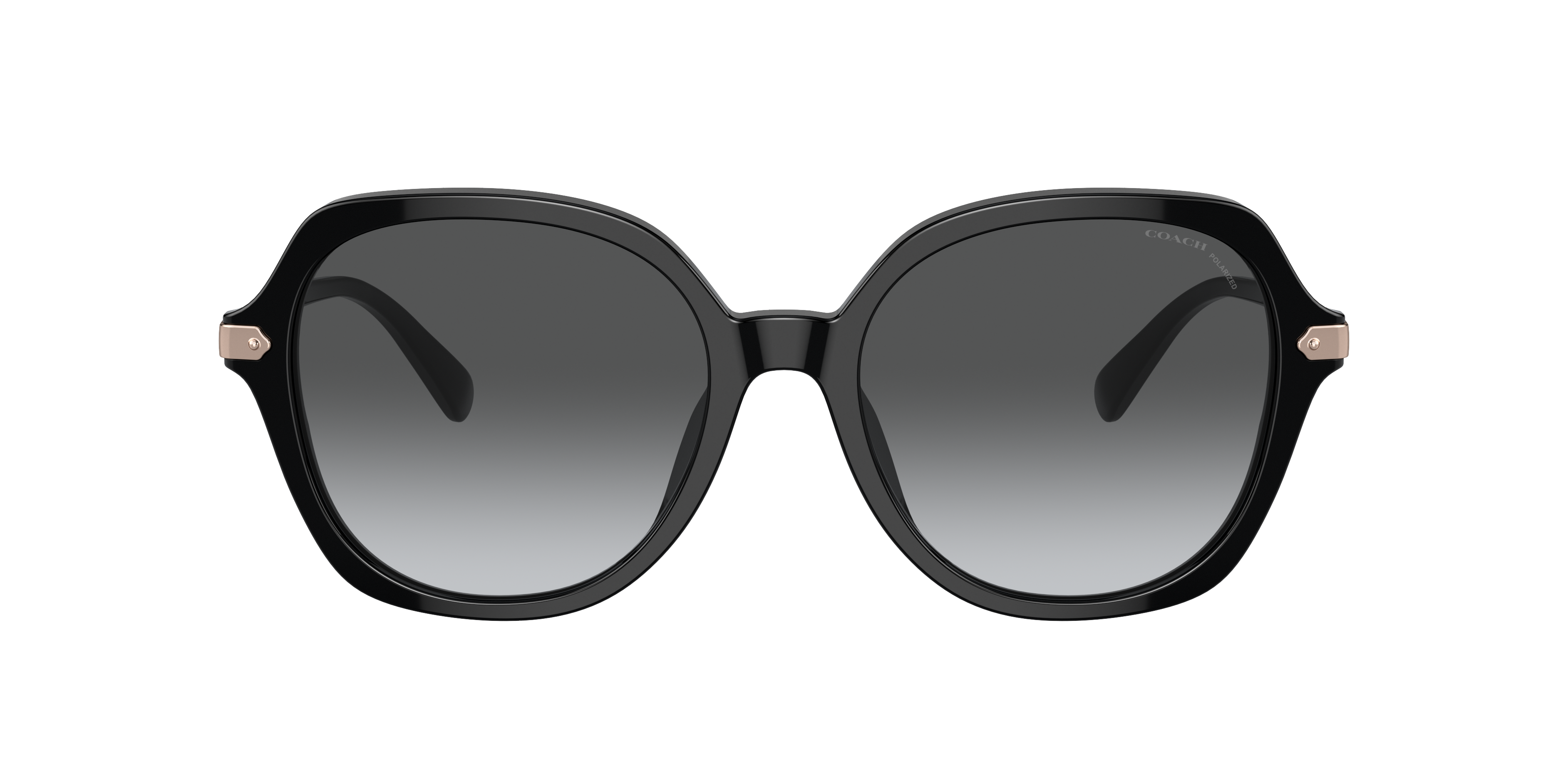 Coach HC8377U CL925 XXL (55 - 18) with Grey lenses and Black frame