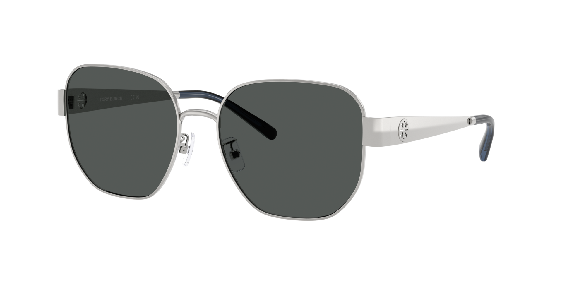 Tory Burch Woman Sunglass TY6117 -  Frame color: Silver, Lens color: Dark Grey