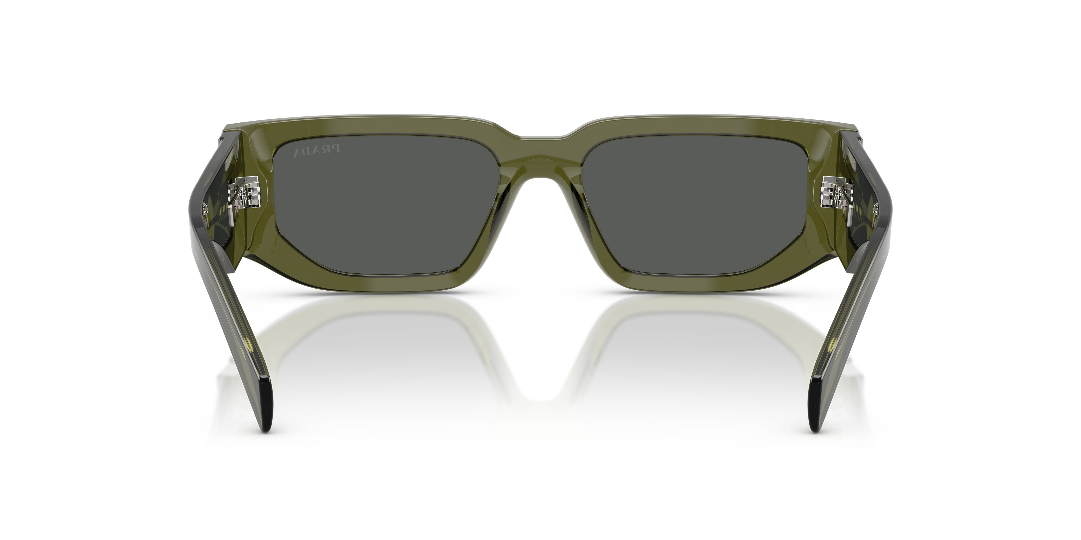 Prada PR 09ZS M (54 - 18) with Grey lenses and Green frame