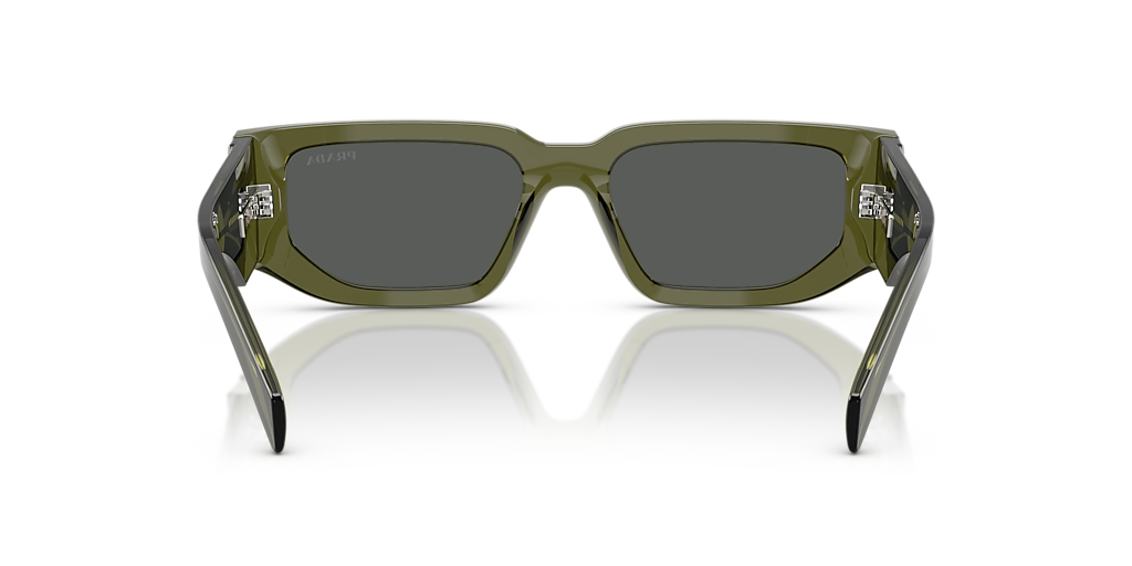 Prada PR 09ZS M (54 - 18) with Grey lenses and Green frame