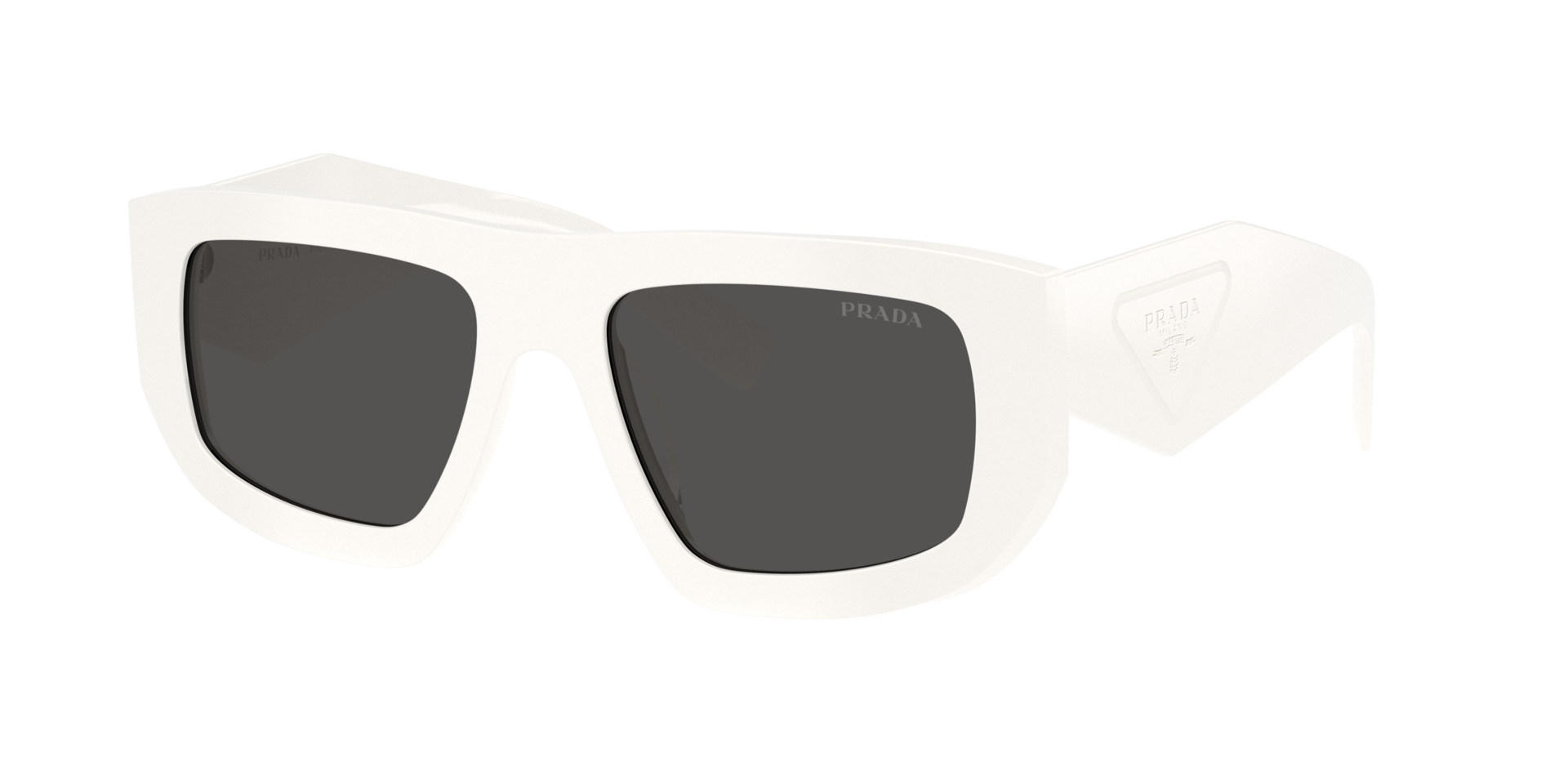 Prada Woman Sunglass PR D04SU -  Frame color: Talc, Lens color: Dark Grey