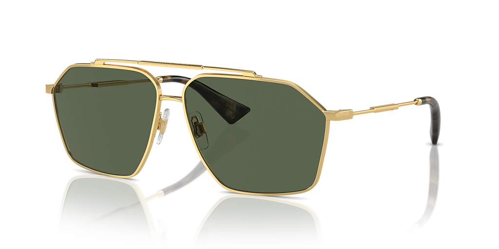 Dolce&Gabbana DG2303 XL (61 - 12) with Green lenses and Gold frame