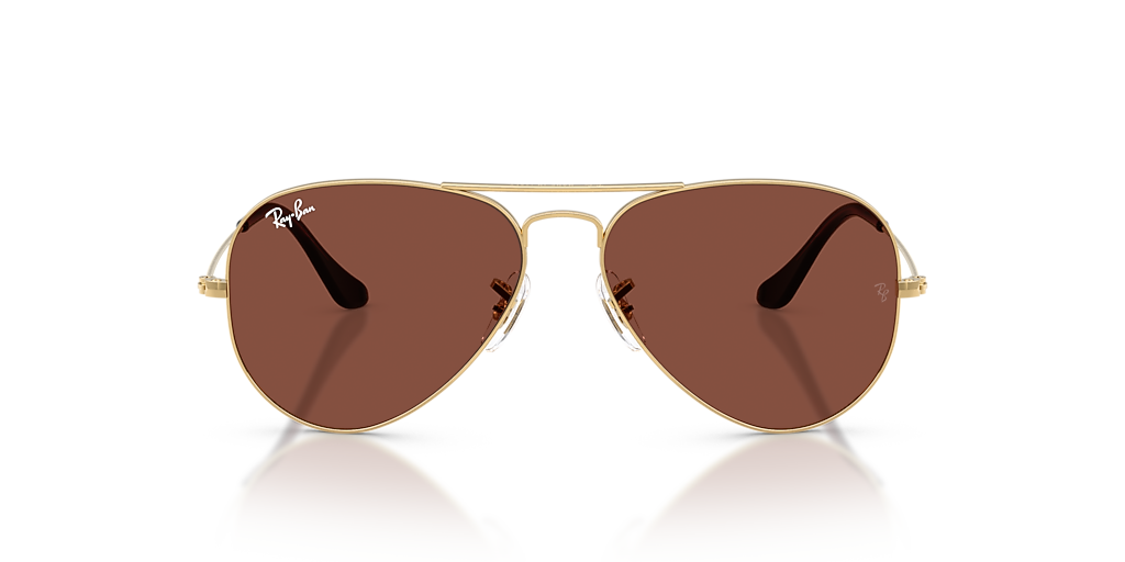 Ray-Ban Aviator Large Metal XL (58 - 14) with Red lenses and Gold