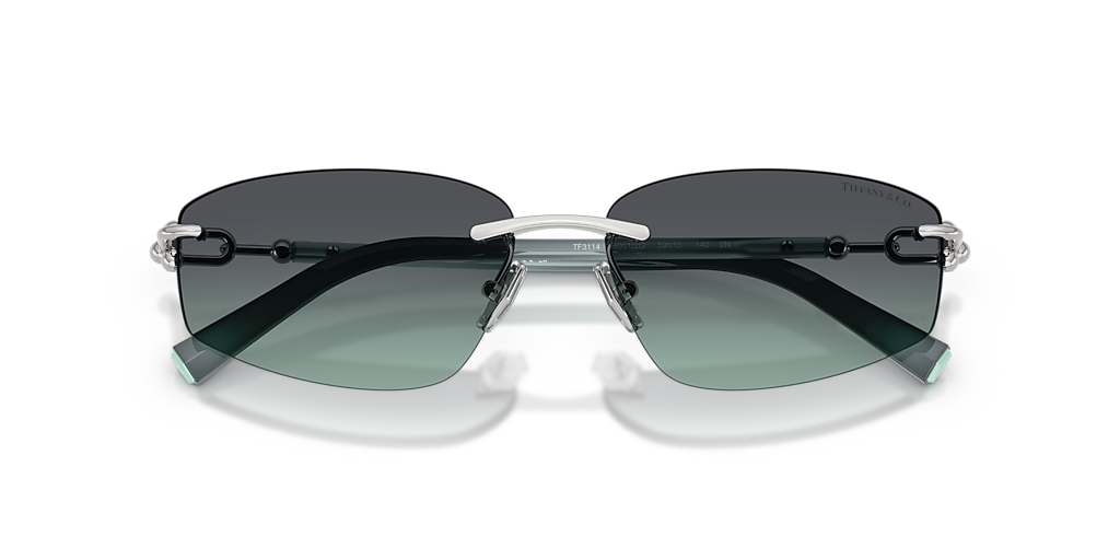 Tiffany & Co. TF3114 L (59 - 15) with Blue lenses and Silver frame