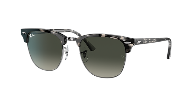Ray-Ban RB3016 Clubmaster Fleck 51 Light Brown Gradient & Brown 