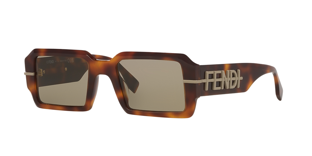 Fendi Fe40073U S (52 - 21) with Brown lenses and Tortoise