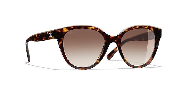 Chanel Butterfly Sunglasses CH5414 54 Brown & Dark Tortoise 