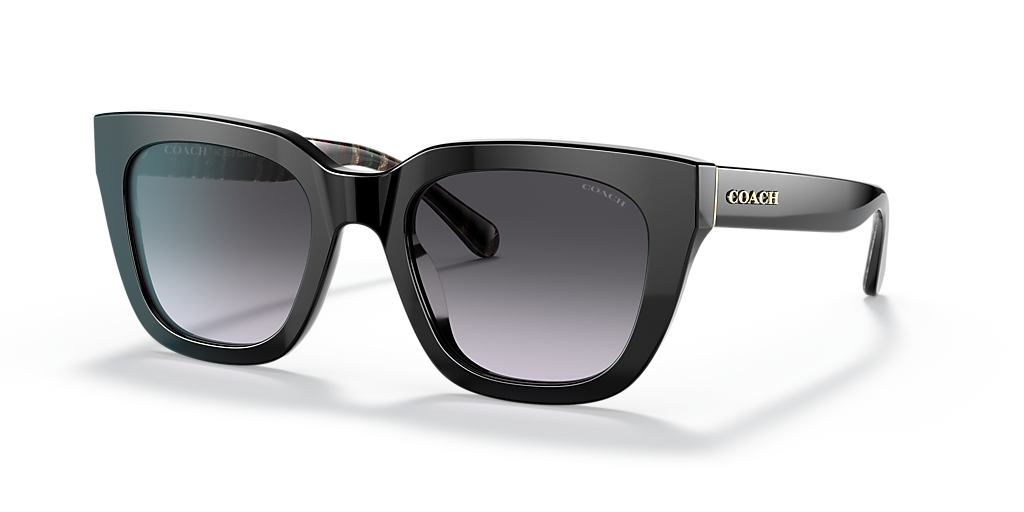 Coach HC8318 C3449 M (52 - 21) with Grey lenses and Black  display picture 3