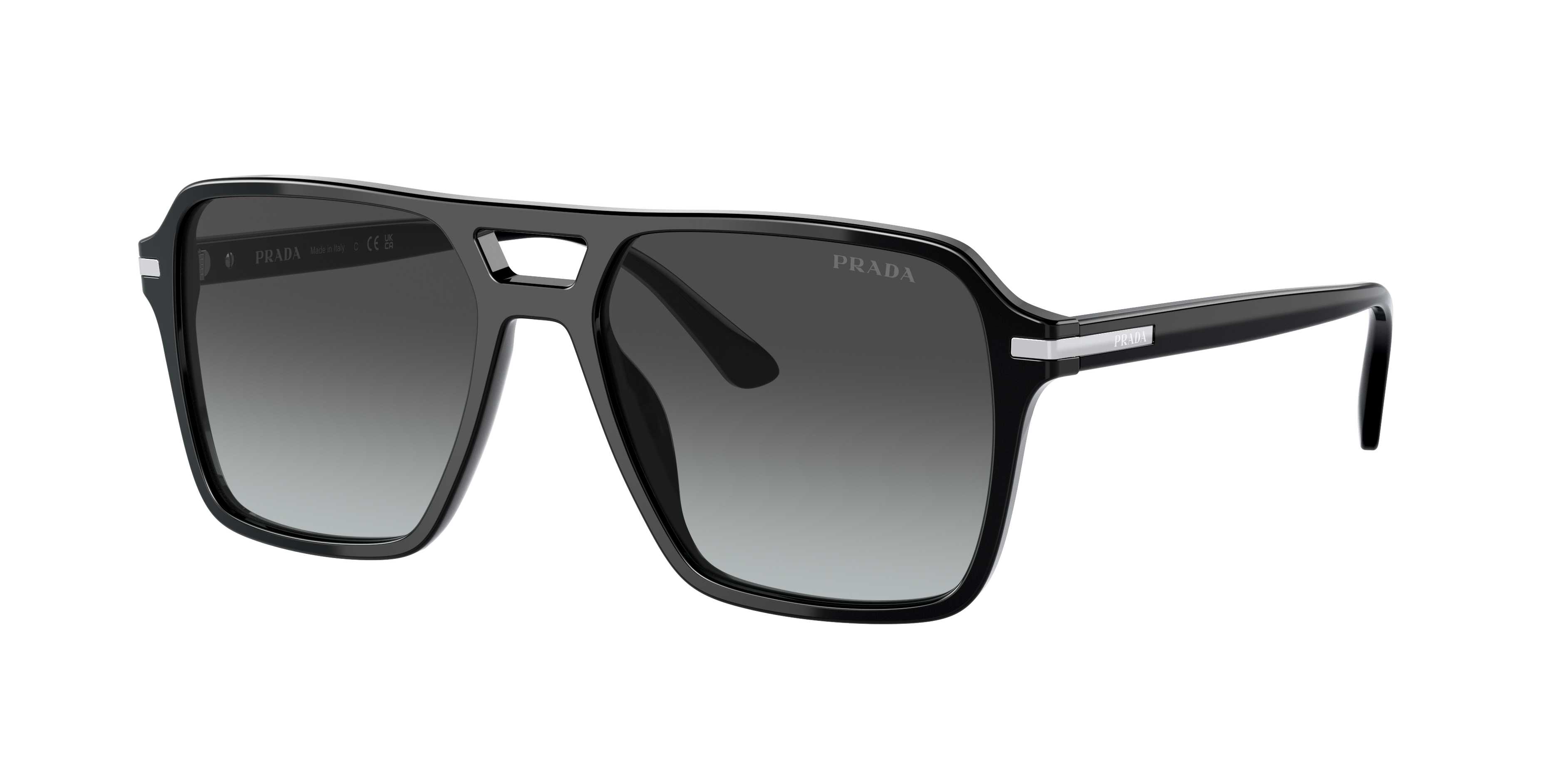 Prada PR 20YS M (55 - 17) with Grey lenses and Black frame