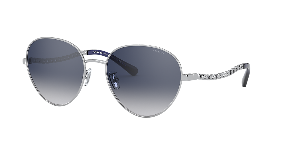 コーチ サングラス HC7114 シルバー Coach HC7114 L1148 L (56 - 18) with Blue lenses and Silver
