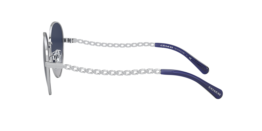 コーチ サングラス HC7114 シルバー Coach HC7114 L1148 L (56 - 18) with Blue lenses and Silver