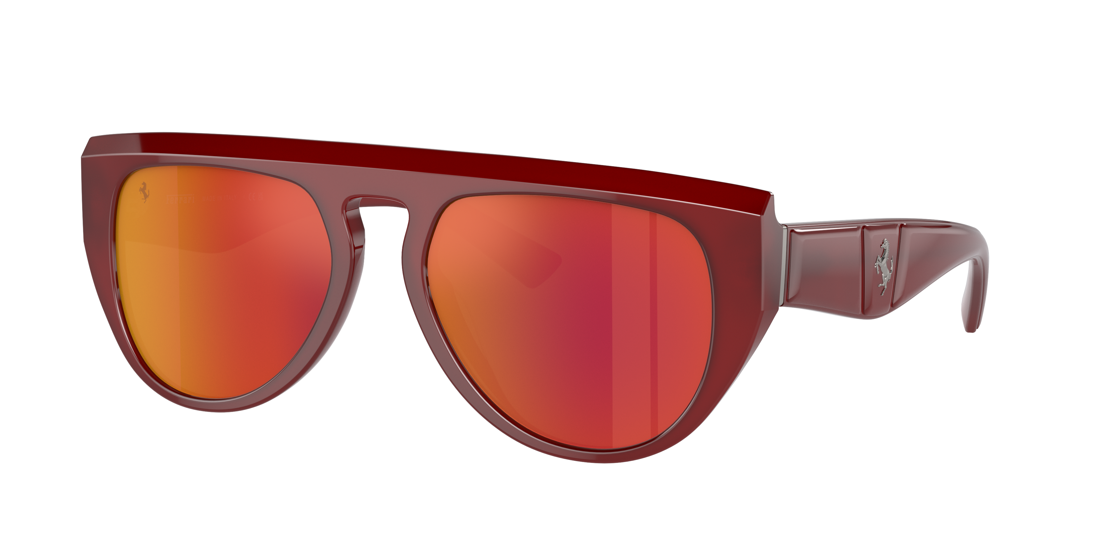 Ferrari Unisex Sunglass FH2005U -  Frame color: Red, Lens color: Red