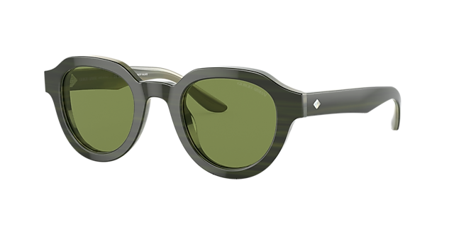 Giorgio Armani AR8172U 46 Green & Bilayer Marble Green Sunglasses  