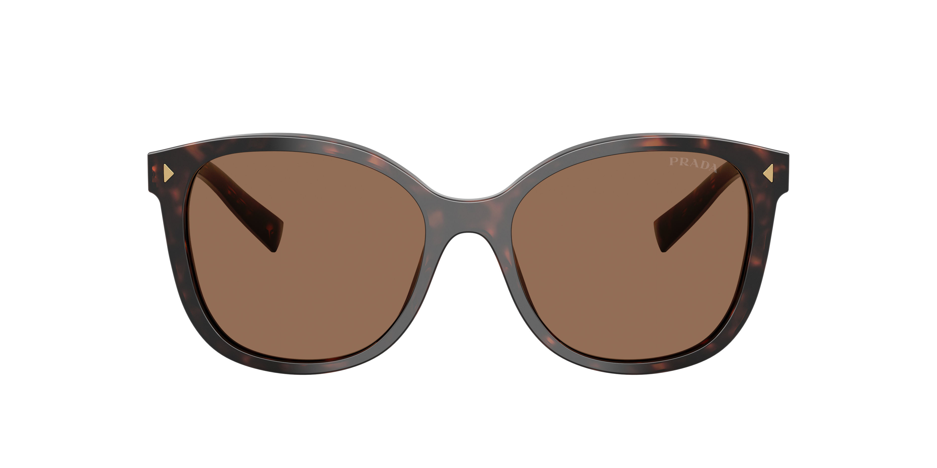 Prada Round-frame Sunglasses In Brown