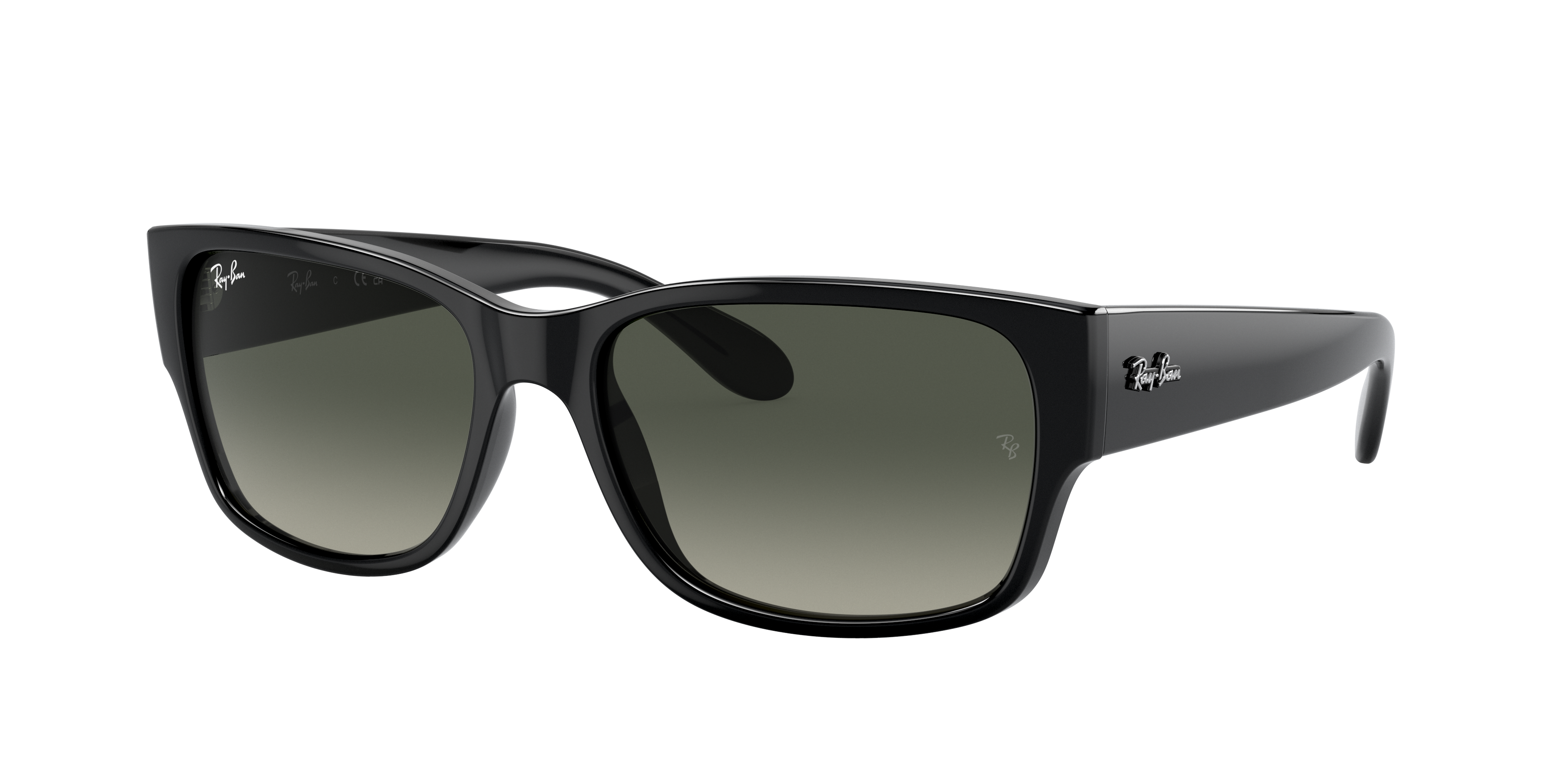 RAY-BAN RB4388 Black - Unisex Sunglasses, Grey Lens